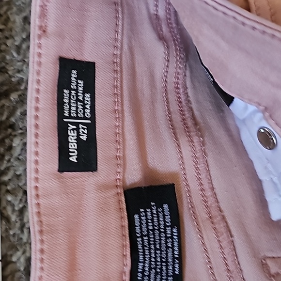STUNNING BUFFALO DAVID BITTON AUBREY PINK SKINNY ANKLE JEANS - Picture 3 of 9